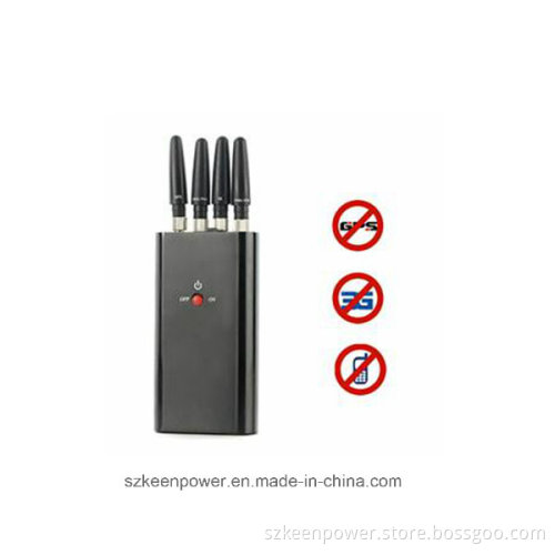 4 Bands Portable Full-Function Cell Phone GPS Jammer